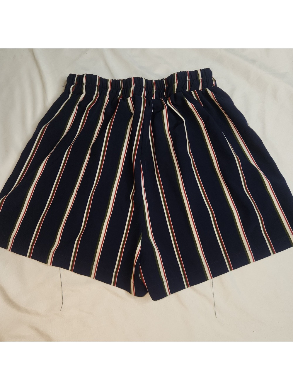 Black striped shorts